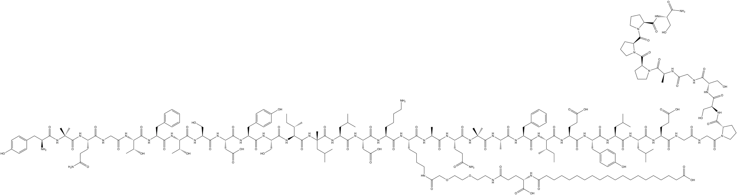 Retatrutide CAS 2381089-83-2 molecular structure