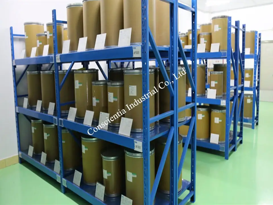 warehouse facility for the storage of peptides and pharmaceutical products